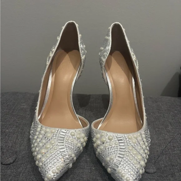 International Concepts Kenjay Womens Rhinestone Pointed Toe D'Orsay Heels - Picture 3 of 5